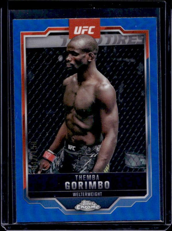 2025 Topps Chrome UFC #164 Blue Refractor /150
