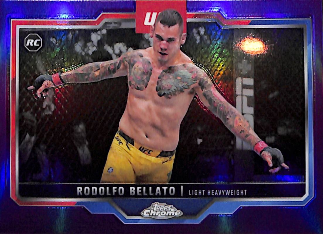 2025 Topps Chrome UFC #194 Purple Refractor