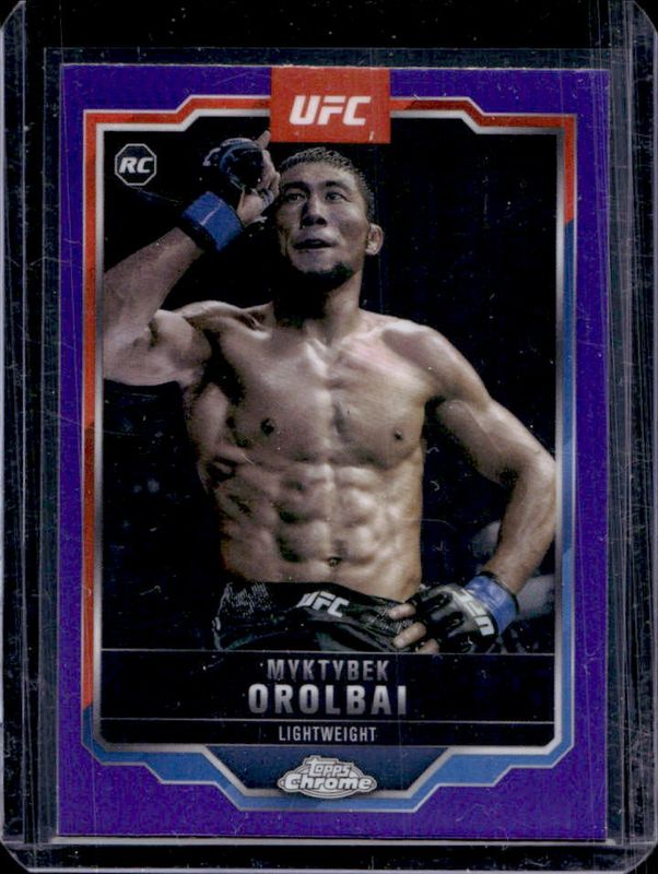 2025 Topps Chrome UFC #77 Purple Refractor