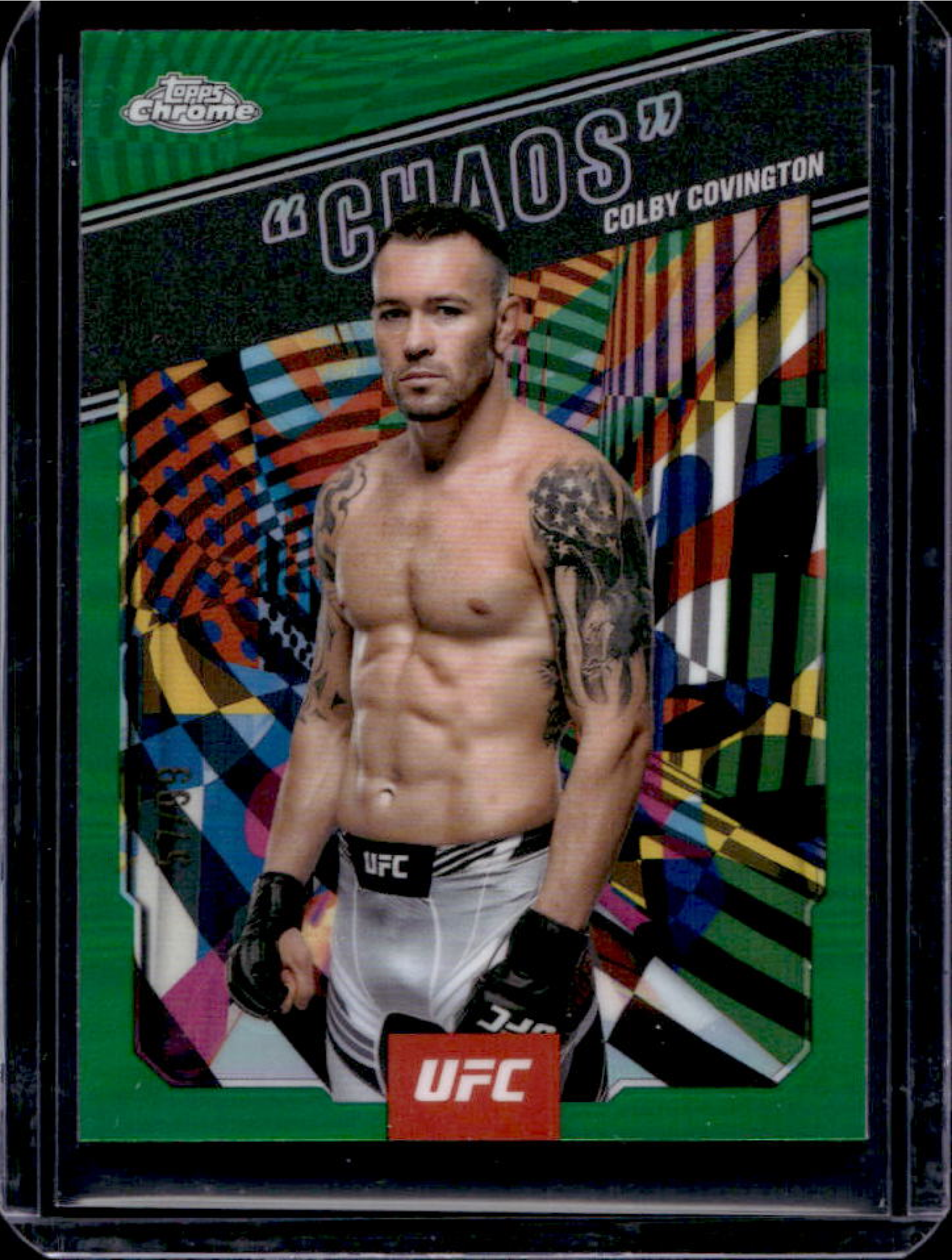 Colby Covington 2025 Topps Chrome UFC #AKA-7 AKA - Green Refractor /99 ...