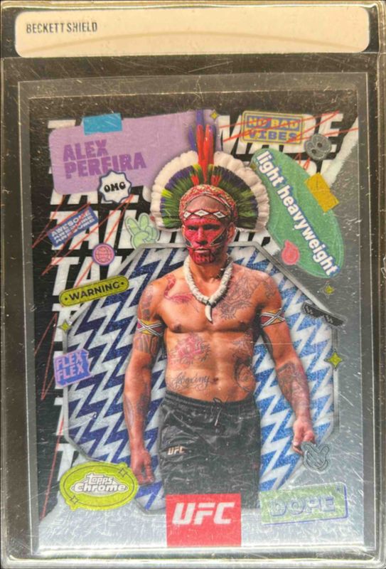 Alex Pereira 2025 Topps Chrome UFC #TRM-7 Tailor Made RAW