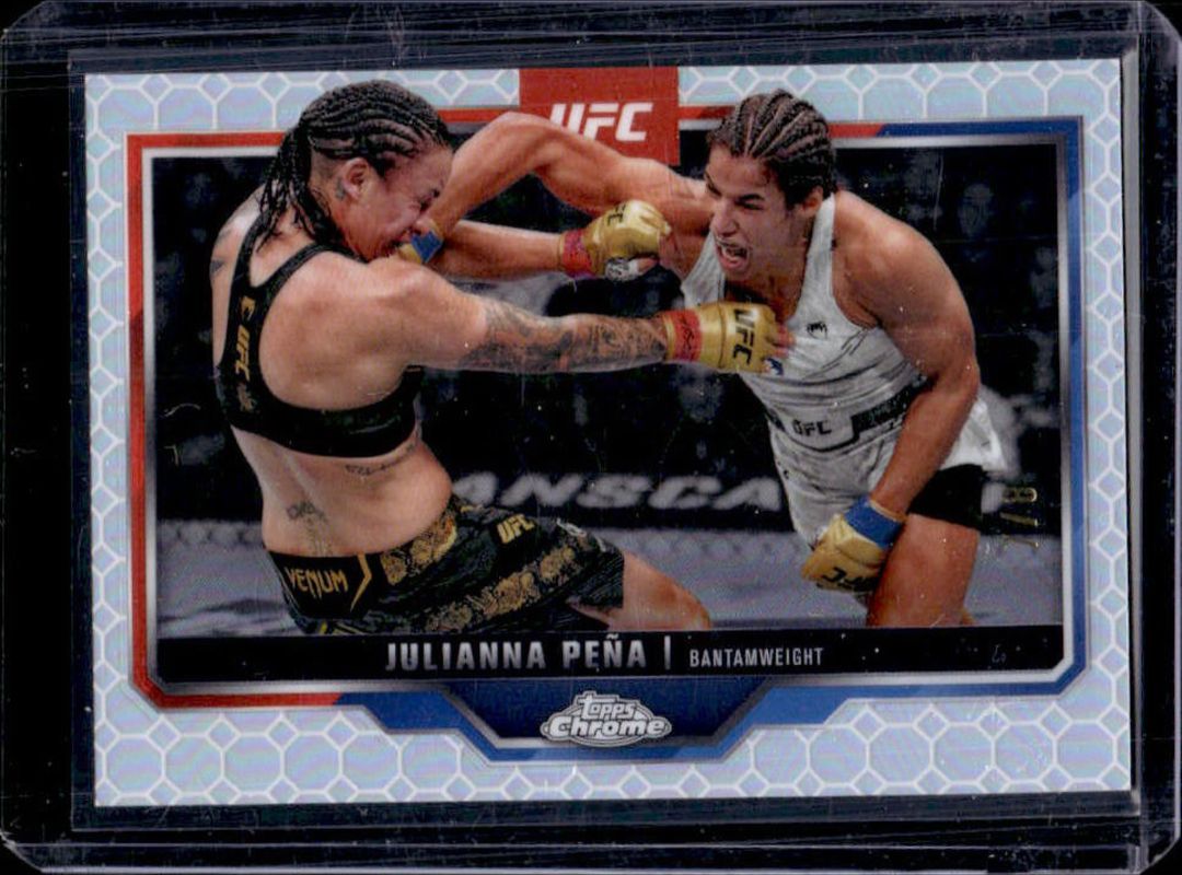 Julianna Pena 2025 Topps Chrome UFC #142 Octafractor /8 RAW