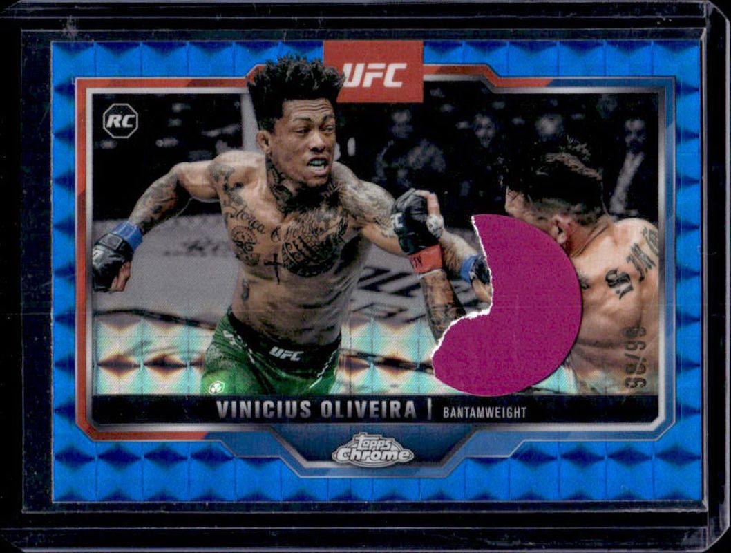 2025 Topps Chrome UFC #9 Blue Geometric Refractor /99