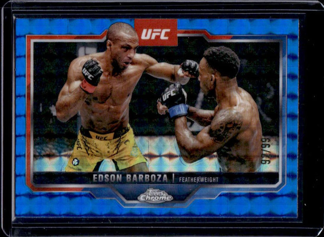 2025 Topps Chrome UFC #117 Blue Geometric Refractor /99