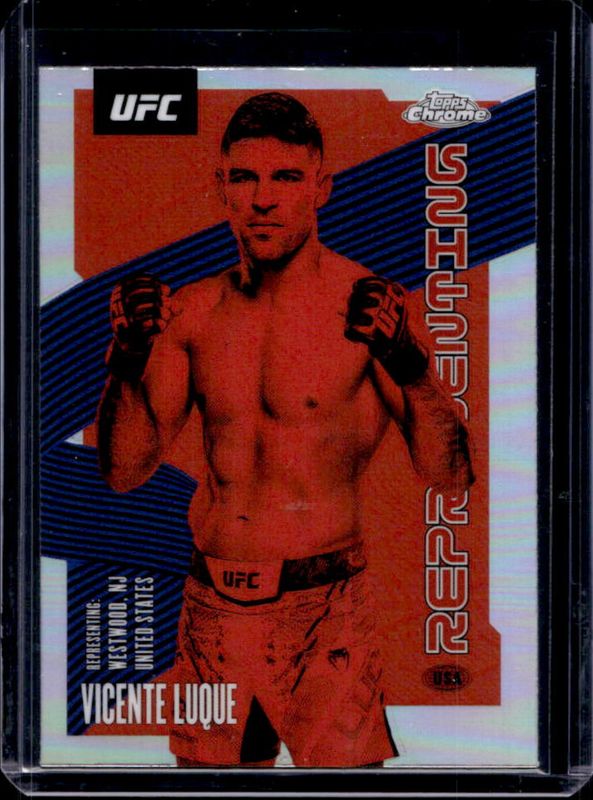 Vicente Luque 2025 Topps Chrome UFC #REP-1 Representing RAW