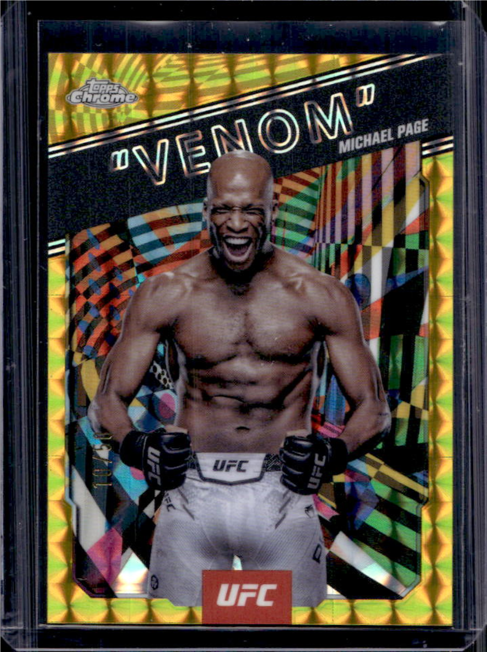 Michael Page 2025 Topps Chrome UFC #AKA-4 AKA - Gold Geometric ...
