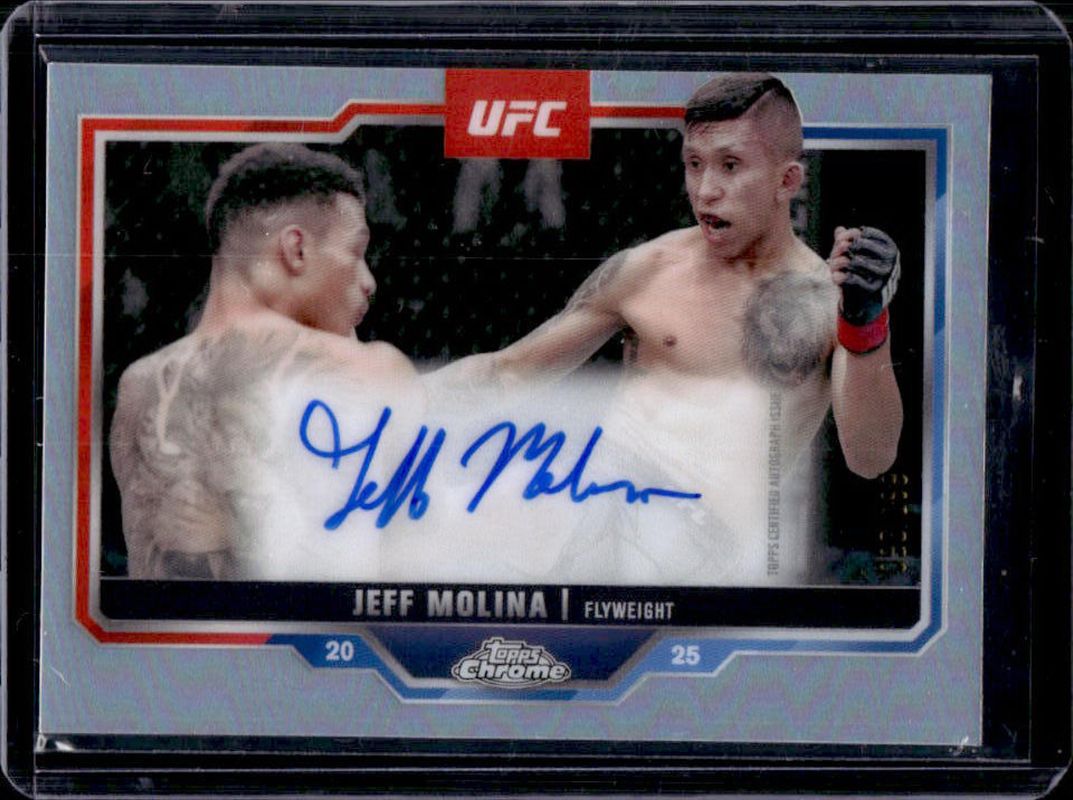 2025 Topps Chrome UFC #CVA-JM Chrome Veteran Autographs - Refractor /199
