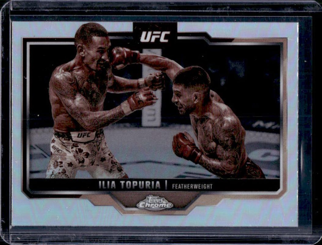 Ilia Topuria 2025 Topps Chrome UFC #43 Sepia Refractor RAW