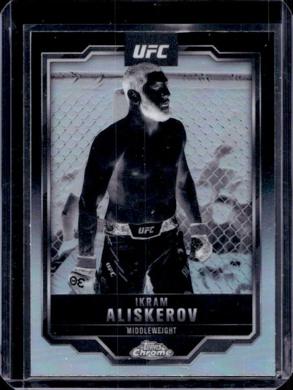 Ikram Aliskerov 2025 Topps Chrome UFC #86 Negative Refractor RAW