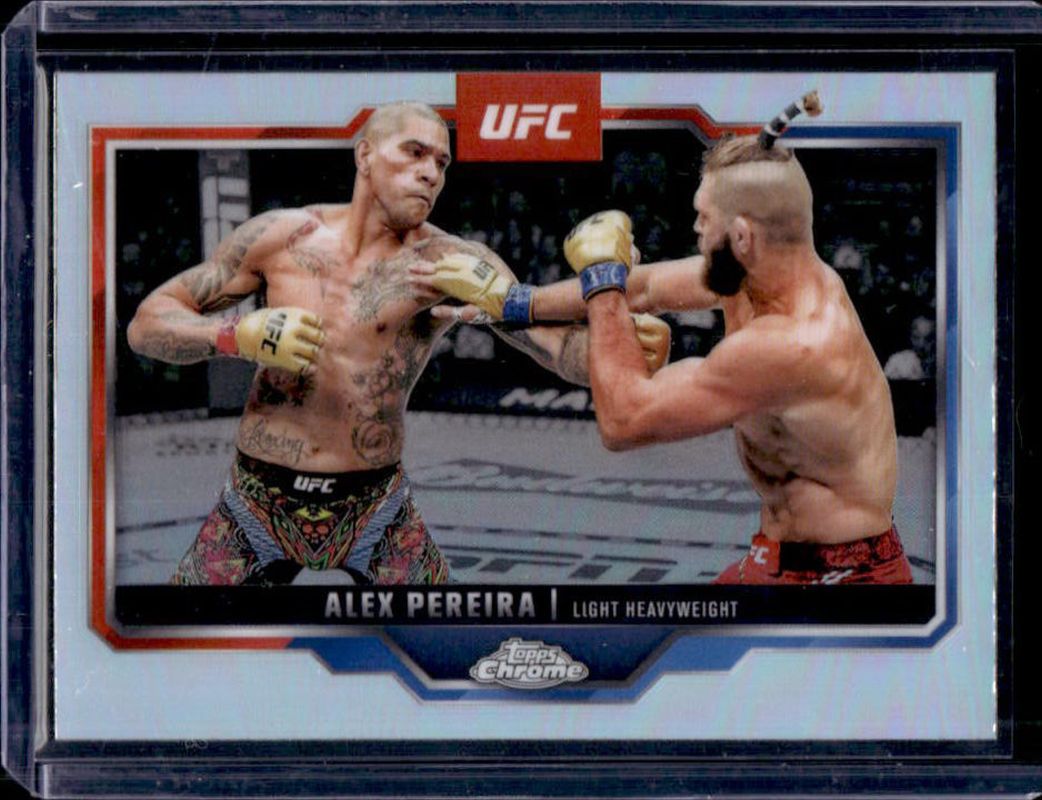 Alex Pereira 2025 Topps Chrome UFC #2 Refractor RAW