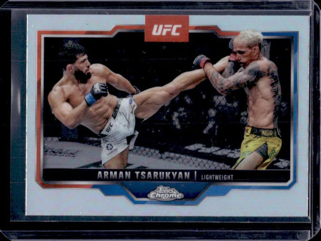 Arman Tsarukyan 2025 Topps Chrome UFC #94 Refractor RAW