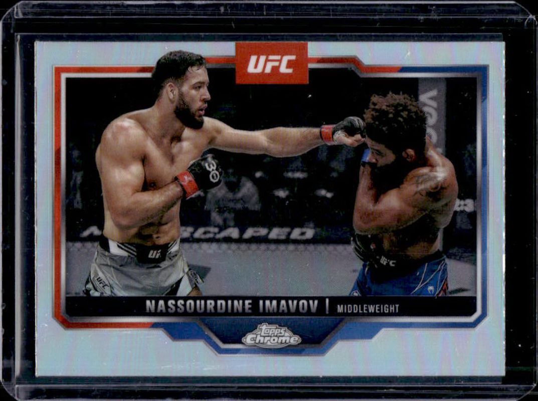 Nassourdine Imavov 2025 Topps Chrome UFC #155 Refractor RAW