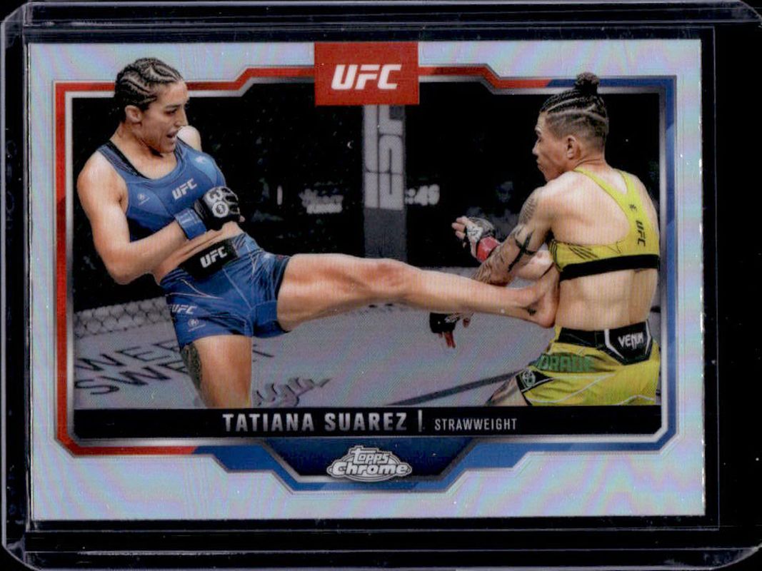 Tatiana Suarez 2025 Topps Chrome UFC #72 Refractor RAW