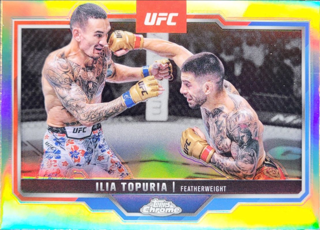 Ilia Topuria 2025 Topps Chrome UFC #43 Refractor RAW