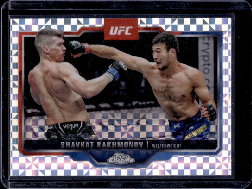 Shavkat Rakhmonov 2025 Topps Chrome UFC #125 X-Fractor RAW