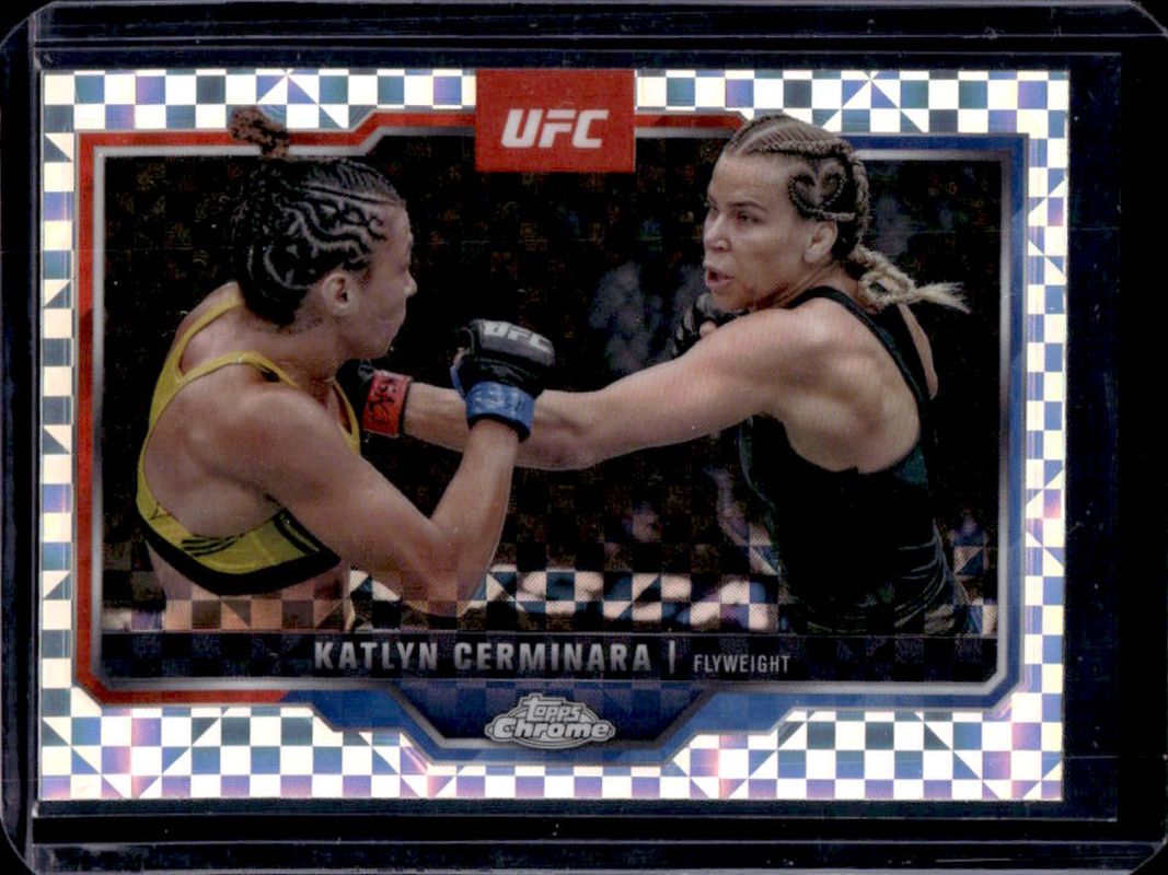Katlyn Cerminara 2025 Topps Chrome UFC #114 X-Fractor RAW