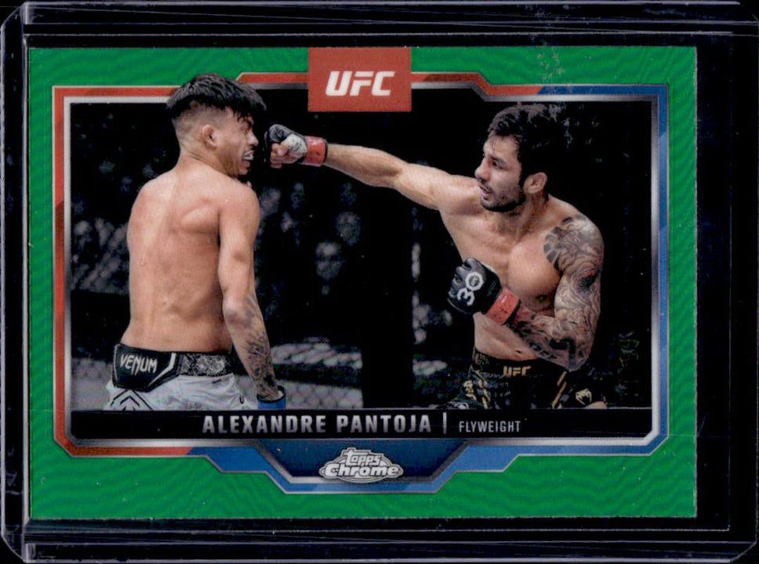 Alexandre Pantoja 2025 Topps Chrome UFC #188 Green Refractor /99 RAW