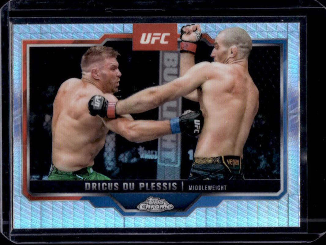 Dricus du Plessis 2025 Topps Chrome UFC #137 Prism Refractor RAW