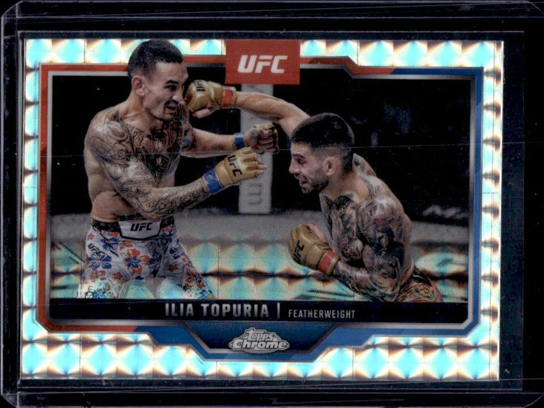 Ilia Topuria 2025 Topps Chrome UFC #43 Geometric Refractor RAW