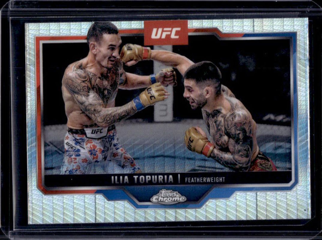 Ilia Topuria 2025 Topps Chrome UFC #43 Prism Refractor RAW
