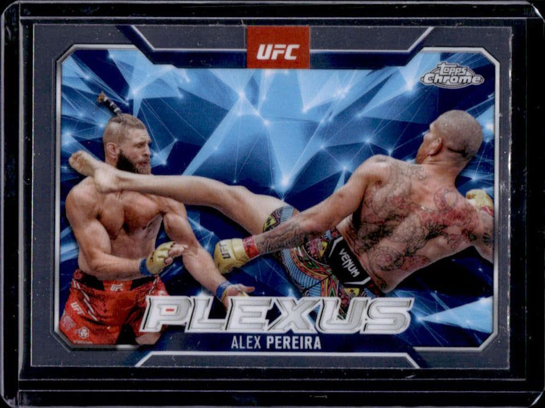 Alex Pereira 2025 Topps Chrome UFC #PLX-13 Plexus RAW