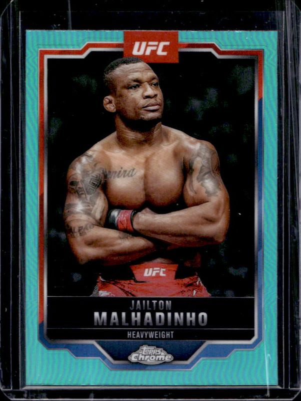 2025 Topps Chrome UFC #112 Aqua Refractor /199