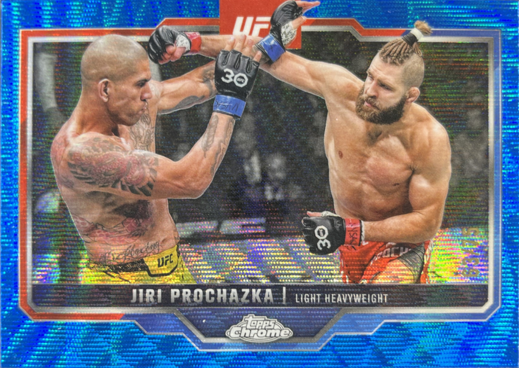 Jiri Prochazka 2025 Topps Chrome UFC #70 Blue Wave Refractor /75 Price ...