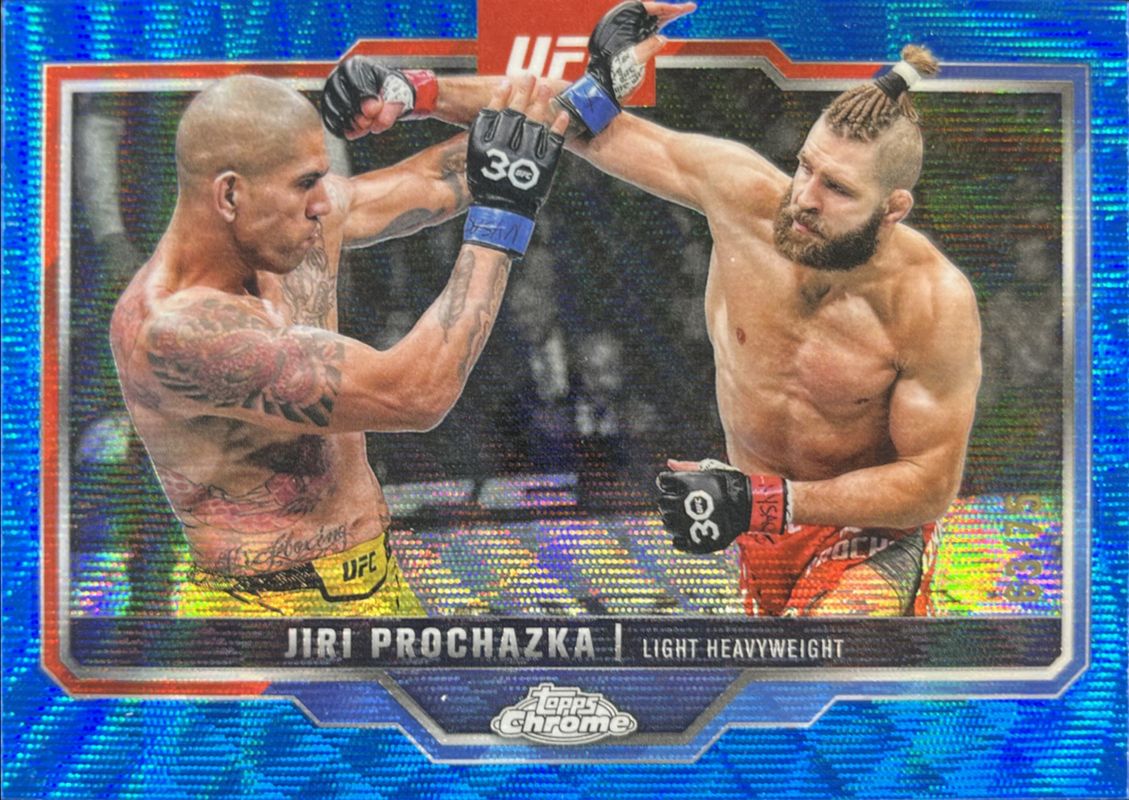Jiri Prochazka 2025 Topps Chrome UFC #70 Blue Wave Refractor /75 Price ...