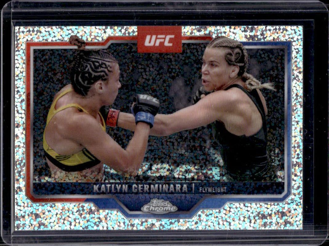 Katlyn Cerminara 2025 Topps Chrome UFC #114 Speckle Refractor /250 RAW
