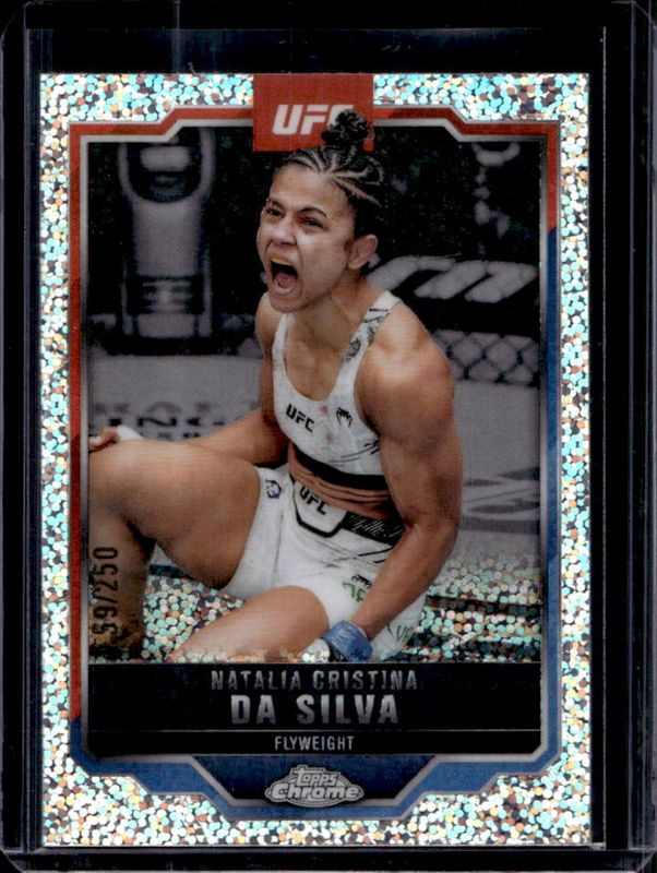 Natalia Cristina da Silva 2025 Topps Chrome UFC #82 Speckle Refractor /250 RAW
