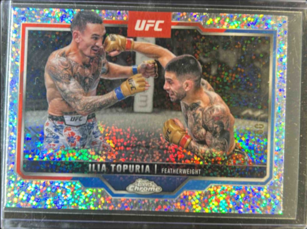 Ilia Topuria 2025 Topps Chrome UFC #43 Speckle Refractor /250 RAW