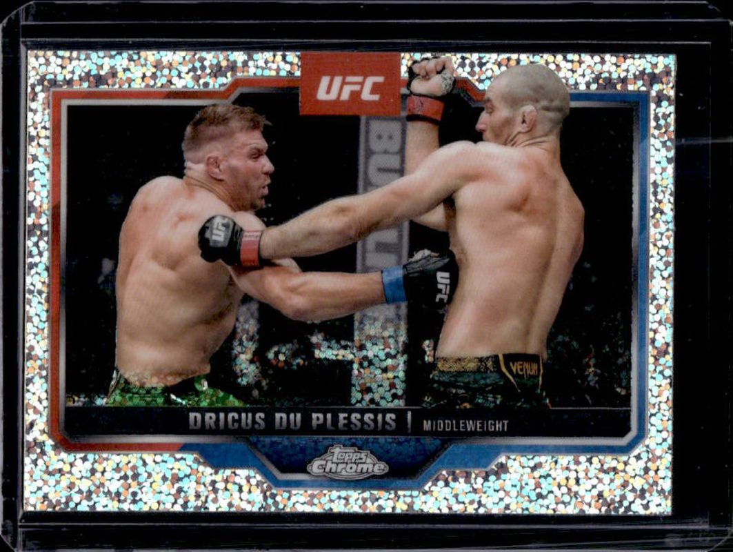 Dricus du Plessis 2025 Topps Chrome UFC #137 Speckle Refractor /250 RAW