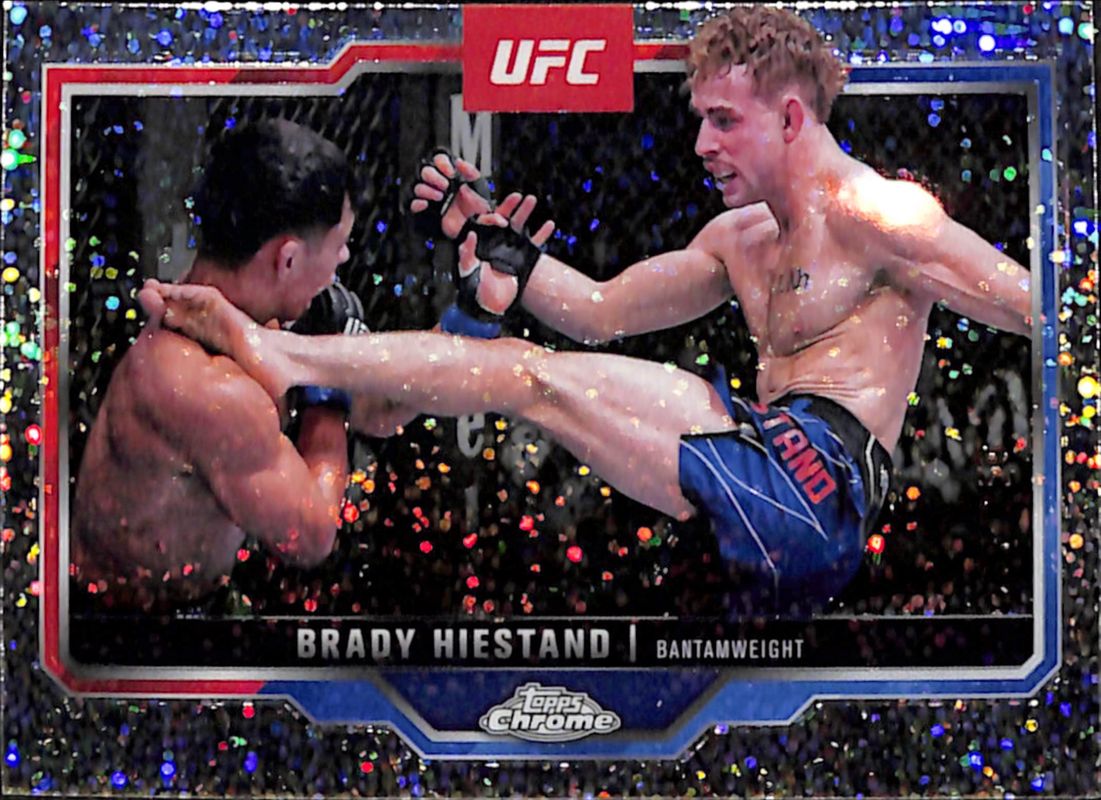 Brady Hiestand 2025 Topps Chrome UFC #199 Speckle Refractor /250 RAW