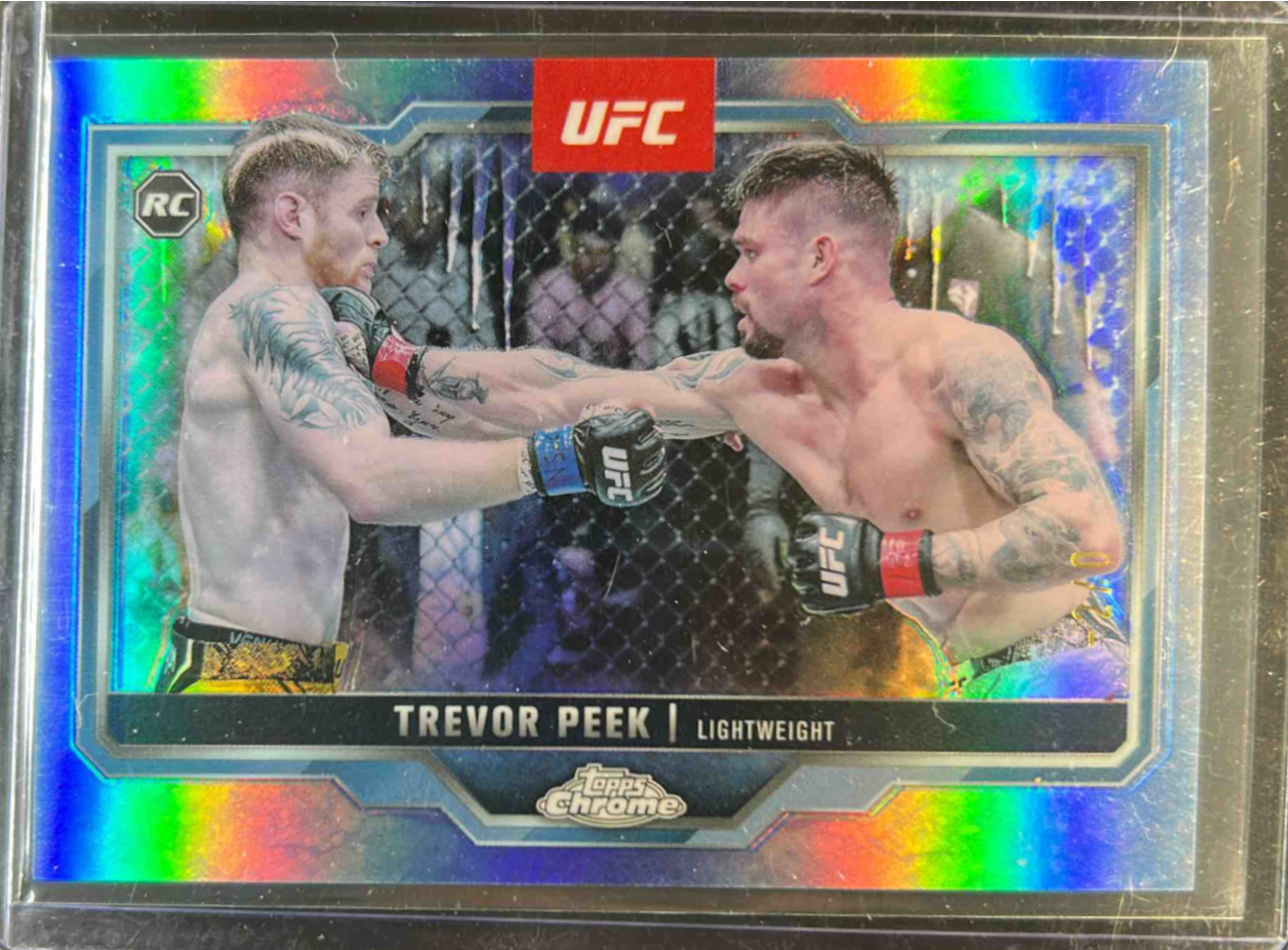 Carte Autographiée Trevor Peek – Topps Chrome UFC 2025 – Rookie