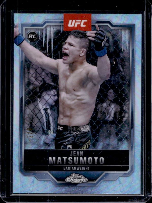 Jean Matsumoto 2025 Topps Chrome UFC #52 Frozenfractor /-5 Rookie RAW