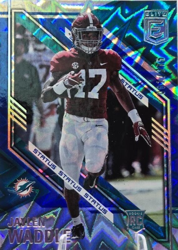 Jaylen Waddle 2021 Elite #122 Status Explosion /275 Rookie RAW