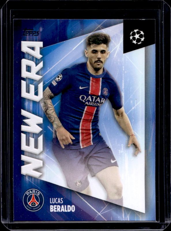 Lucas Beraldo 2024 Topps UEFA Club Competitions #NE-20 New Era RAW