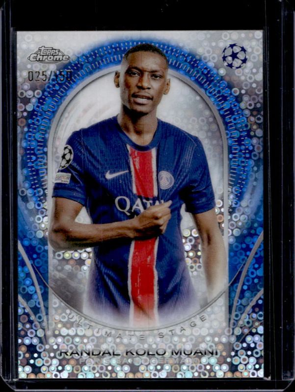 2024 Topps UEFA Club Competitions #USC-40 Ultimate Stage Chrome - Blue Refractor /150