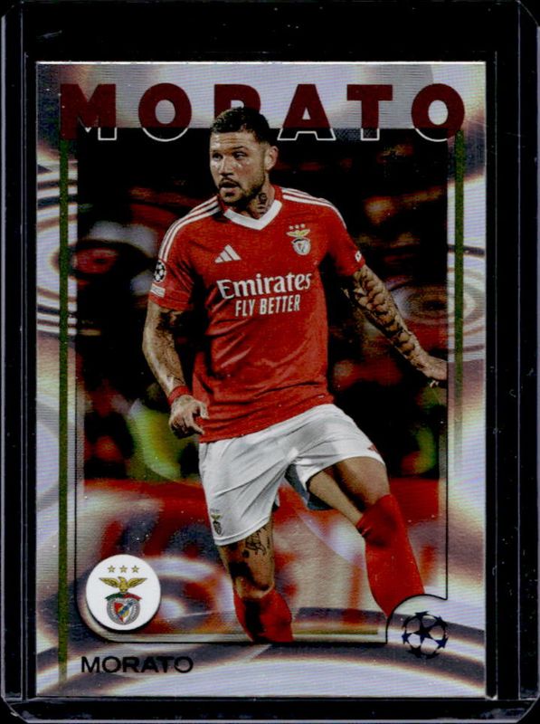 Morato 2024 Topps UEFA Club Competitions #181 Rain Drops RAW