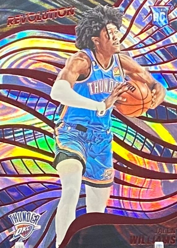Jalen Williams 2022 Revolution #124 Asia Red Rookie RAW