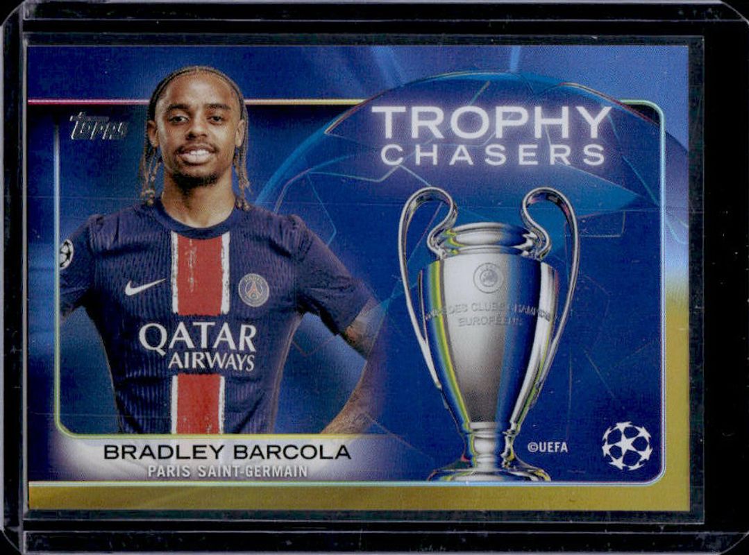2024 Topps UEFA Club Competitions #RF-20 Trophy Chasers - Orange Foilboard /25