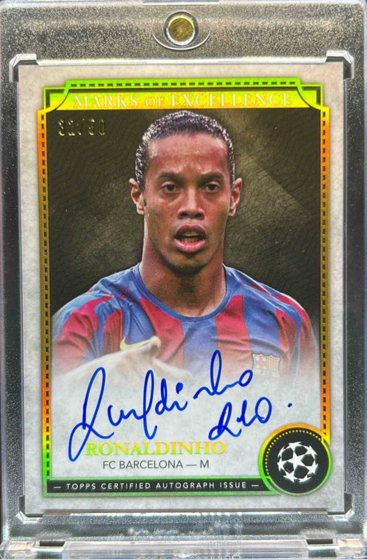 2024 Topps UEFA Club Competitions #EX-RN5 Marks of Excellence Autographs Gold Foil - Gold Foil /50