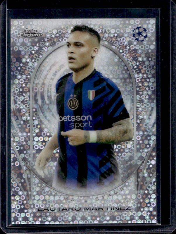 Lautaro Martinez 2024 Topps UEFA Club Competitions #USC-23 Ultimate Stage Chrome RAW