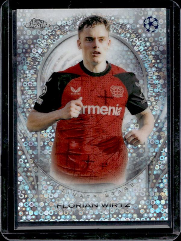 Florian Wirtz 2024 Topps UEFA Club Competitions #USC-9 Ultimate Stage Chrome RAW