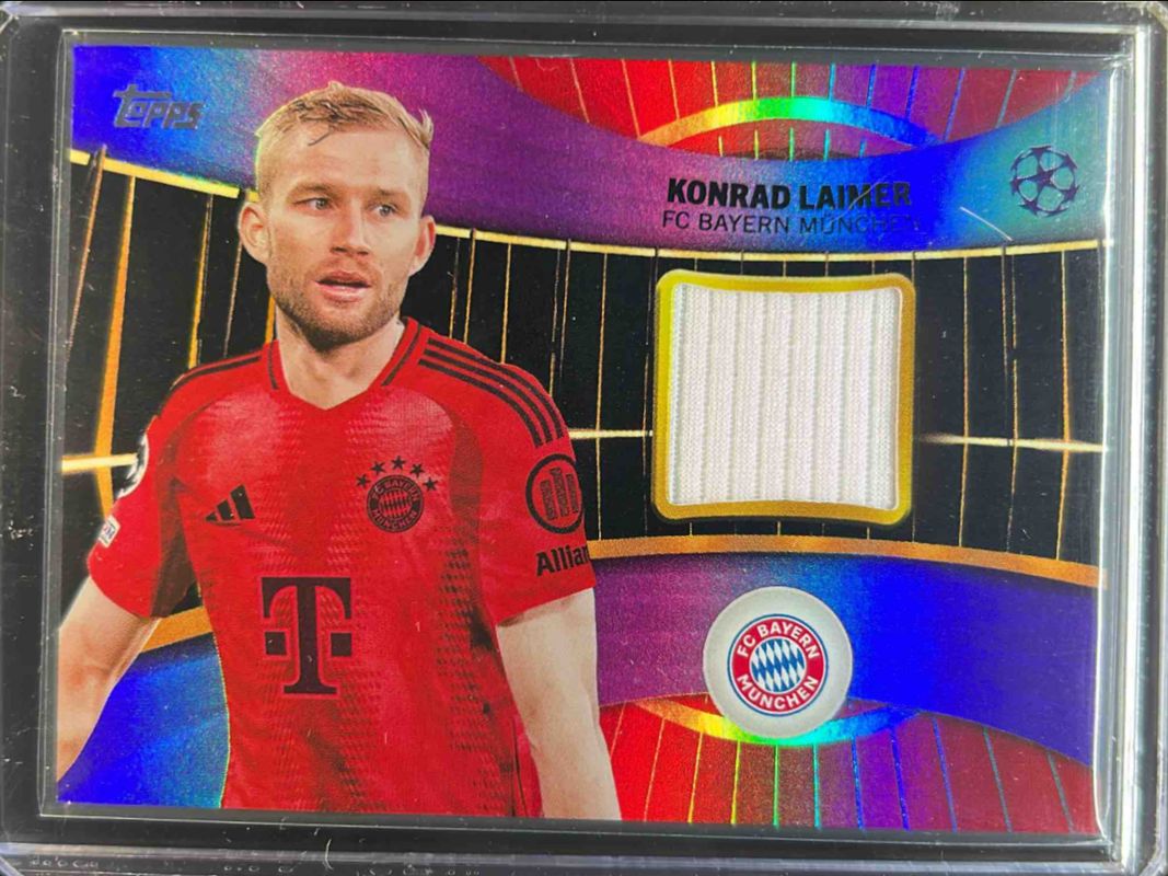 2024 Topps UEFA Club Competitions #SR-LA Topps Superstar Relics - Purple Foilboard /299