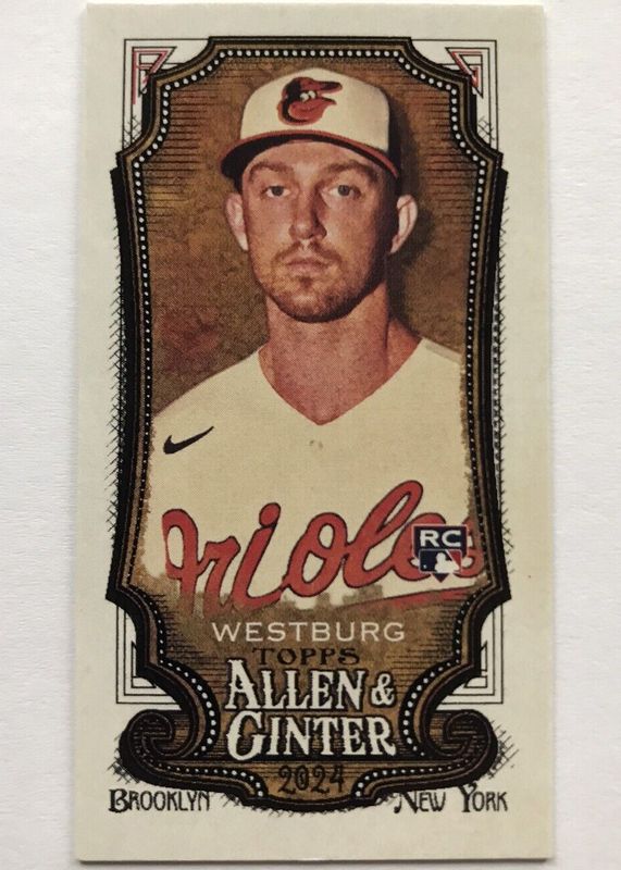 Jordan Westburg 2024 Topps Allen & Ginter #33 Glossy Mini /1 Rookie RAW