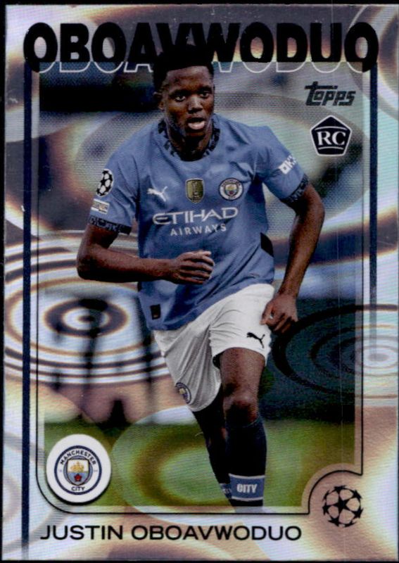 Justin Oboavwoduo 2024 Topps UEFA Club Competitions #144 Rain Drops RAW