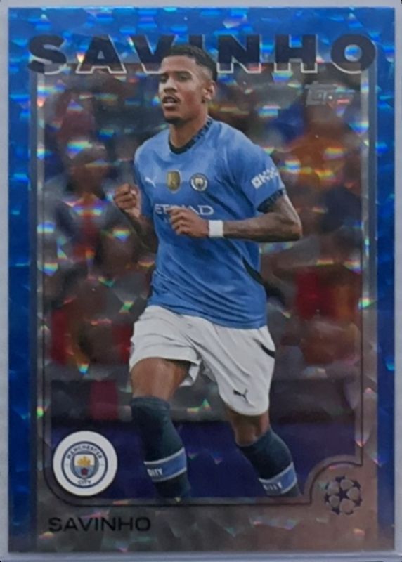 Savinho 2024 Topps UEFA Club Competitions #56 Icy Blue /75 RAW