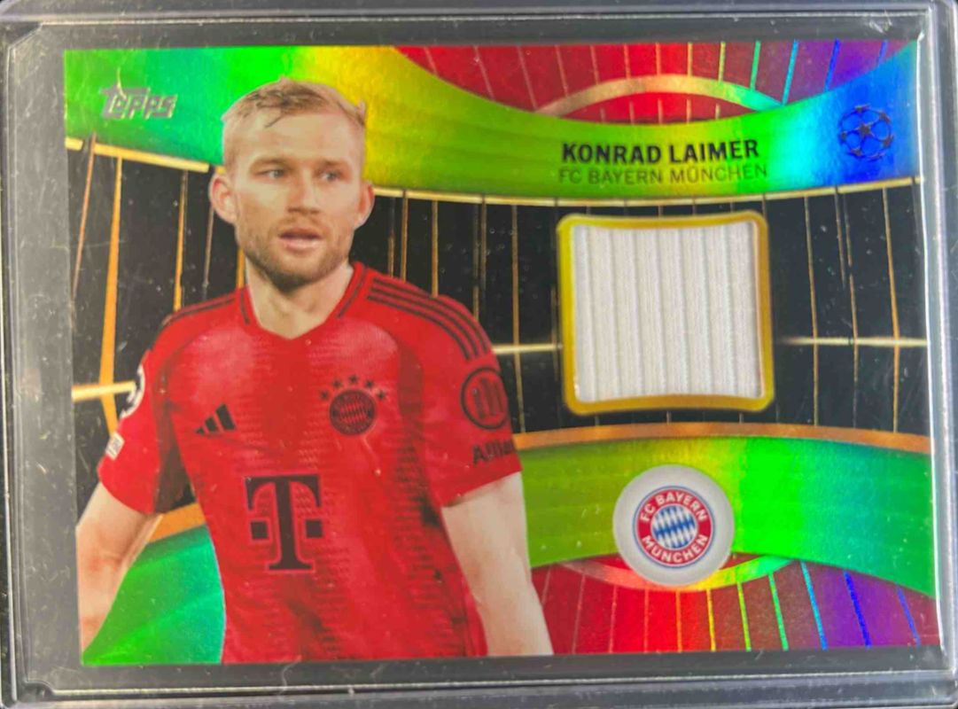2024 Topps UEFA Club Competitions #SR-LA Topps Superstar Relics - Neon Green Foilboard /199