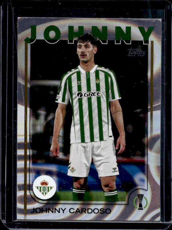 Johnny Cardoso 2024 Topps UEFA Club Competitions #84 Rain Drops RAW